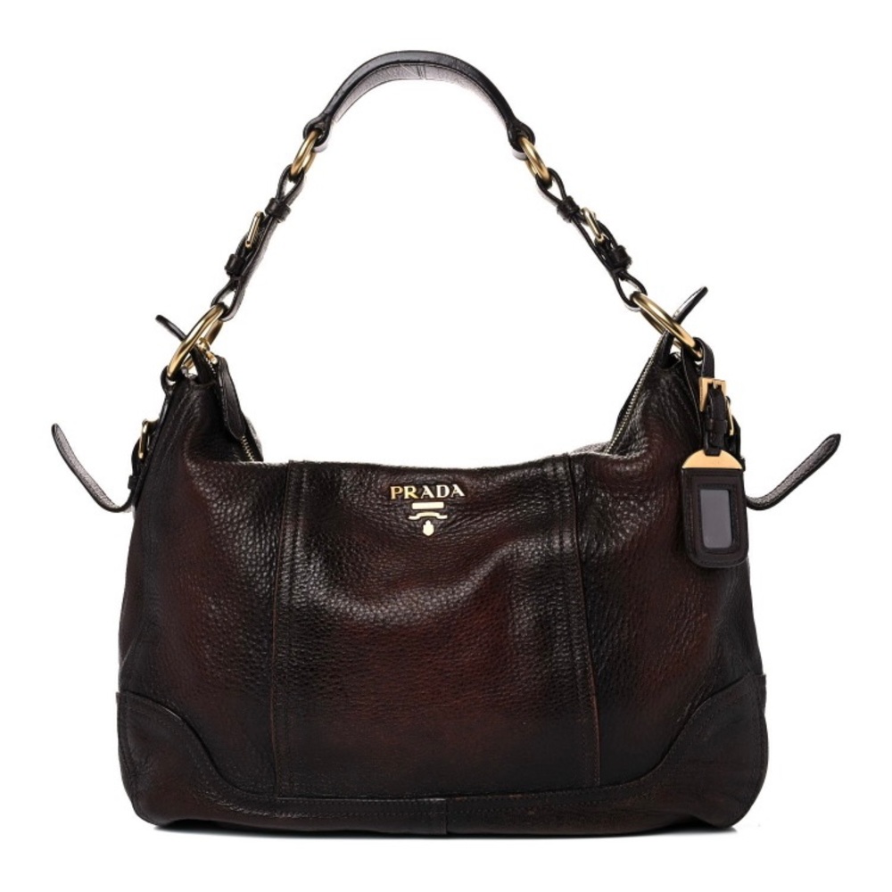 Prada - Cacao Cervo Antik Leather Hobo Bag.  Gorgeous 🍁 fall bag!